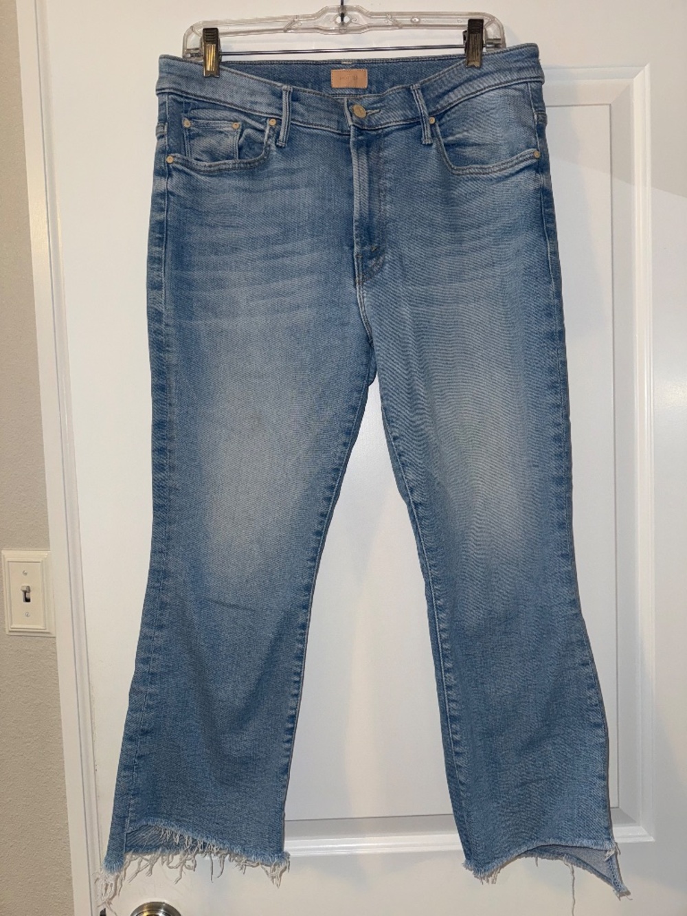 Mother Lil' Insider Petites High Rise Slim Jeans, Size 31 - Picture 7 of 7